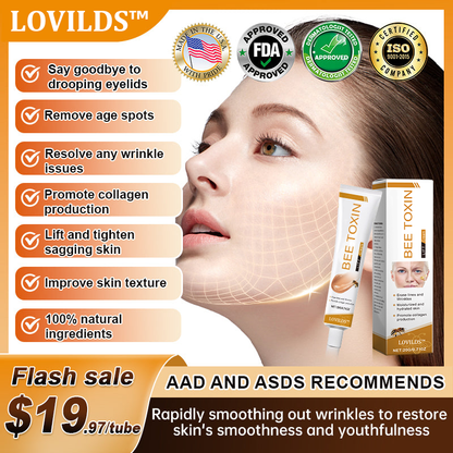 🐝🎁Made and Shipped from USA✨LOVILDS™ Bee Toxin Wrinkle Removal Cream-🔥LAST DAY 70% OFF