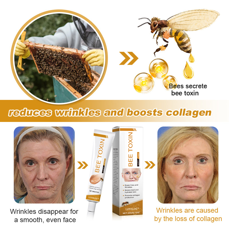 🐝🎁Made and Shipped from USA✨LOVILDS™ Bee Toxin Wrinkle Removal Cream-🔥LAST DAY 70% OFF